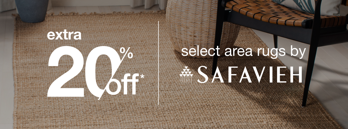 Extra 20% off select Area Rugs by Safavieh*