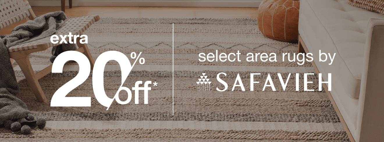 Extra 20% off select Area Rugs by Safavieh