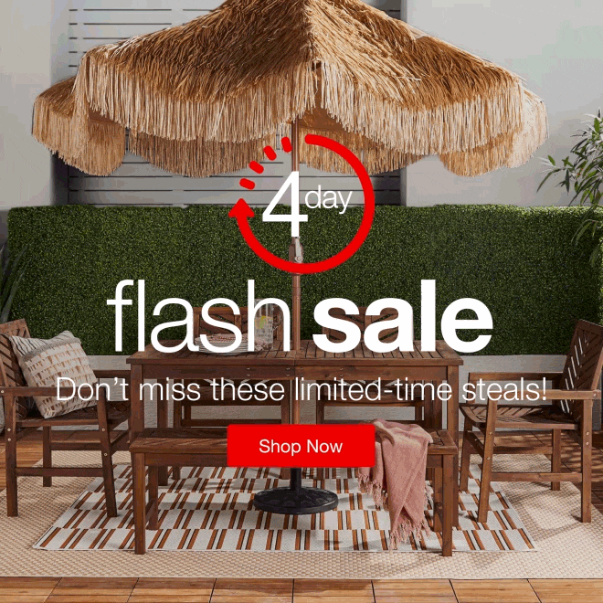 4 day flash sale! Do not miss these limited-time steals!