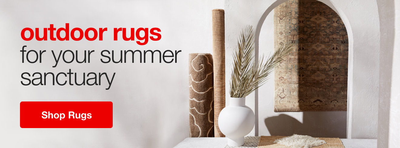 outdoor rugs for your sumer sanctuary | minus: shop rugs