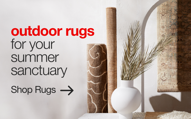 outdoor rugs for your sumer sanctuary | minus: shop rugs