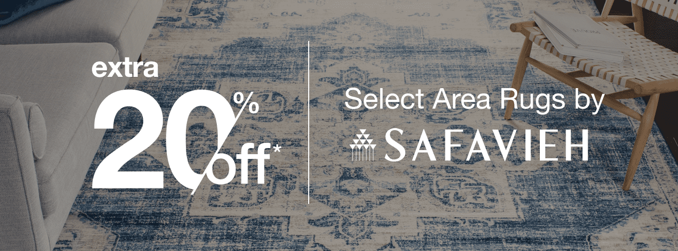 Extra 20% off select Area Rugs by Safavieh*