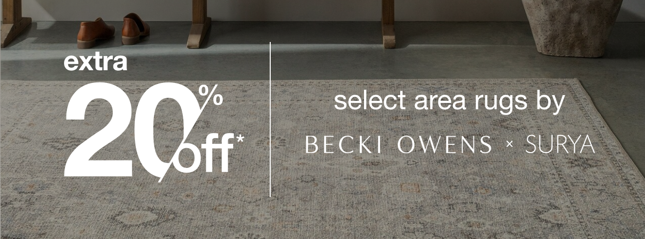 Extra 20% Off Select Area Rugs by Becki Owens*