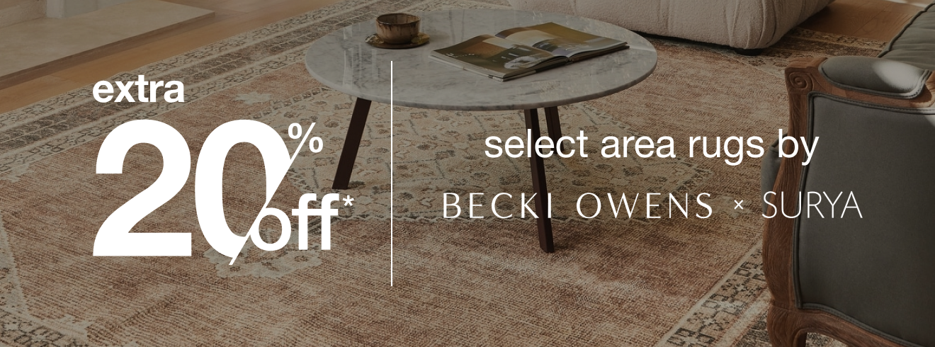 Extra 20% Off Select Area Rugs by Becki Owens*