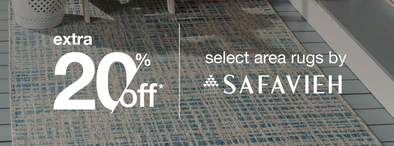 Extra 20% Off Select Area Rugs by Safavieh*