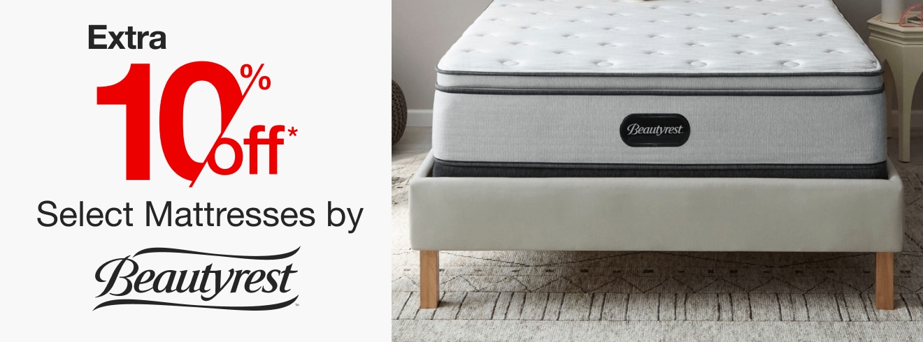 Extra 10% Off Select Mattresses by Beautyrest*