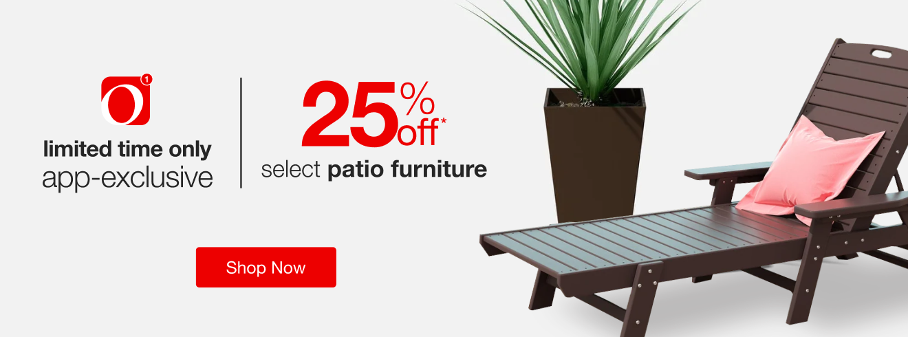 25% Off Select Patio Furniture