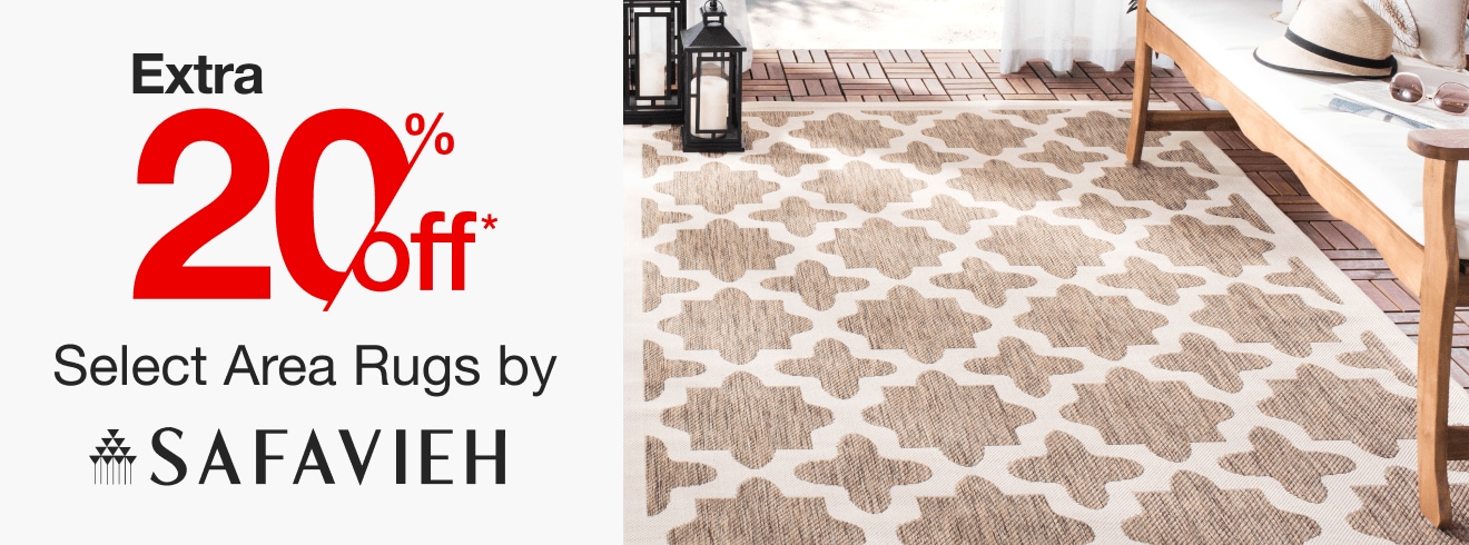 Extra 20% Off Select Area Rugs by Safavieh*