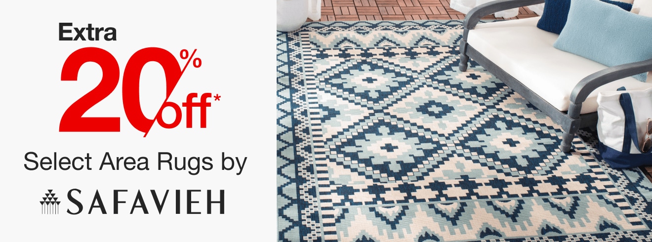 Extra 20% Off Select Area Rugs by Safavieh*