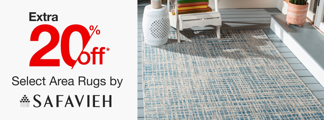 Extra 20% Off Select Area Rugs by Safavieh*