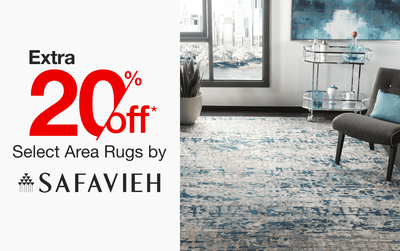 Extra 20% off Select Area Rugs by Safavieh*