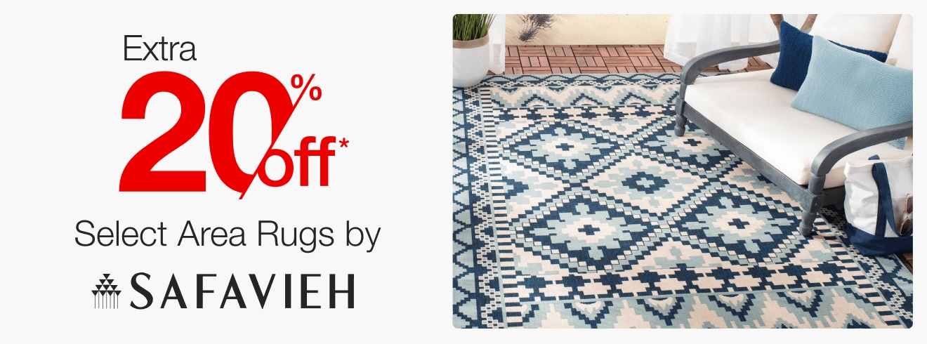 Extra 20% off Select Area Rugs by Safavieh*