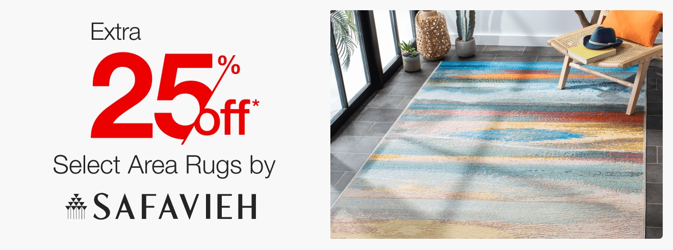 Extra 25% off Select Area Rugs by Safavieh*
