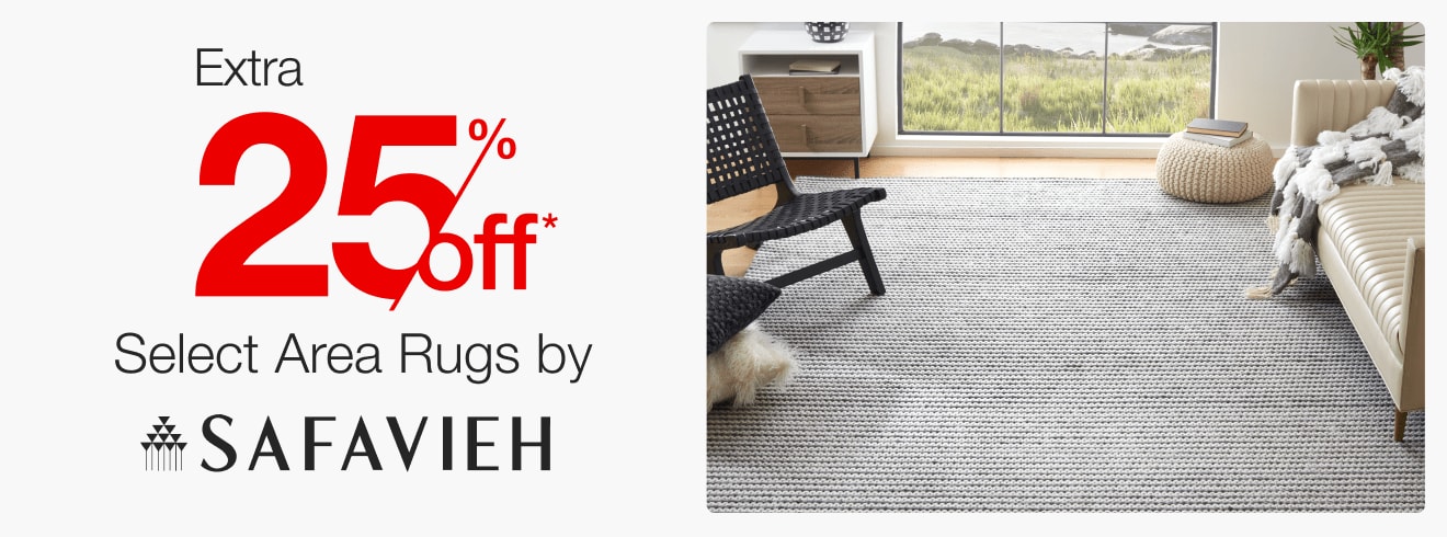 Extra 25% off Select Area Rugs by Safavieh*
