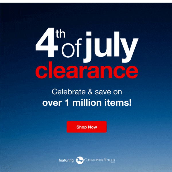 4th of July Clearance Event!