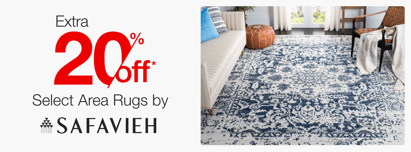 Extra 20% Off Select Area Rugs by Safavieh*