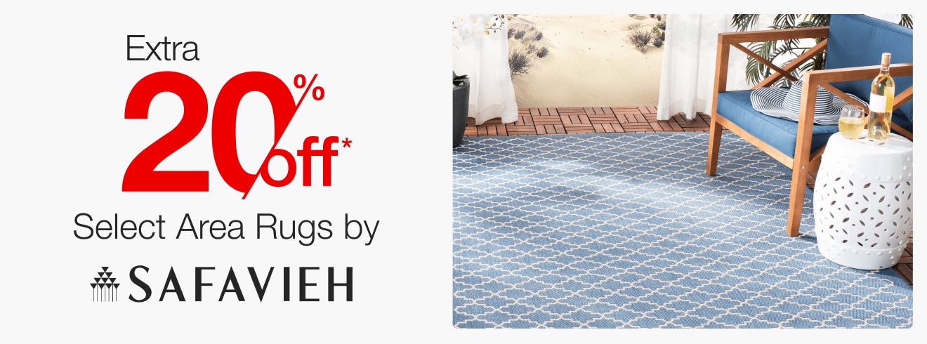 Extra 20% Off Select Area Rugs by Safavieh*