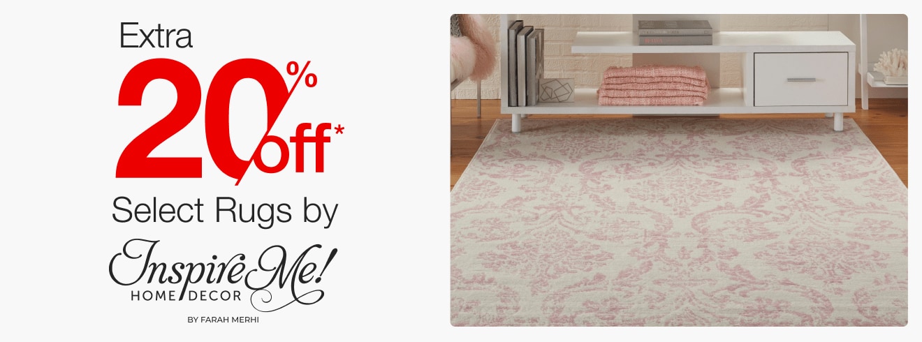 Extra 20% off Select Rugs by Inspire Me Home Decor*