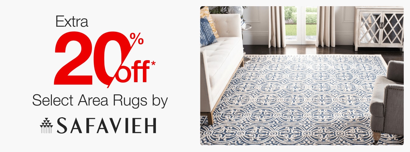 Extra 20% off Select Area Rugs by Safavieh*