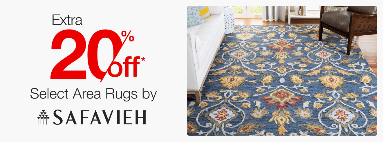 Extra 20% off Select Area Rugs by Safavieh*