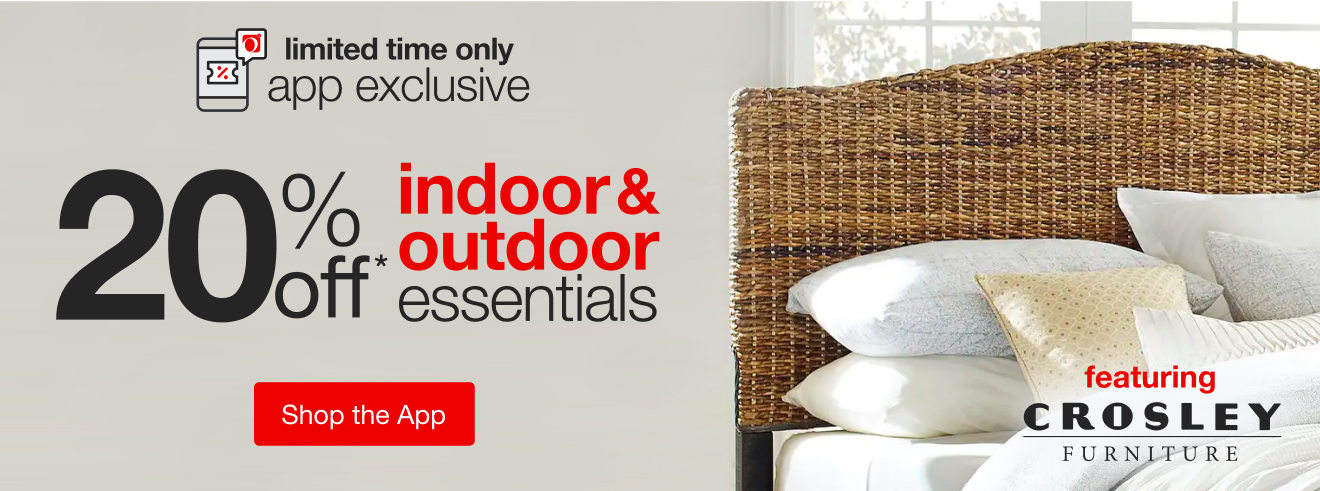 Save 20% Off* Indoor-Outdoor Essentials by Crosley