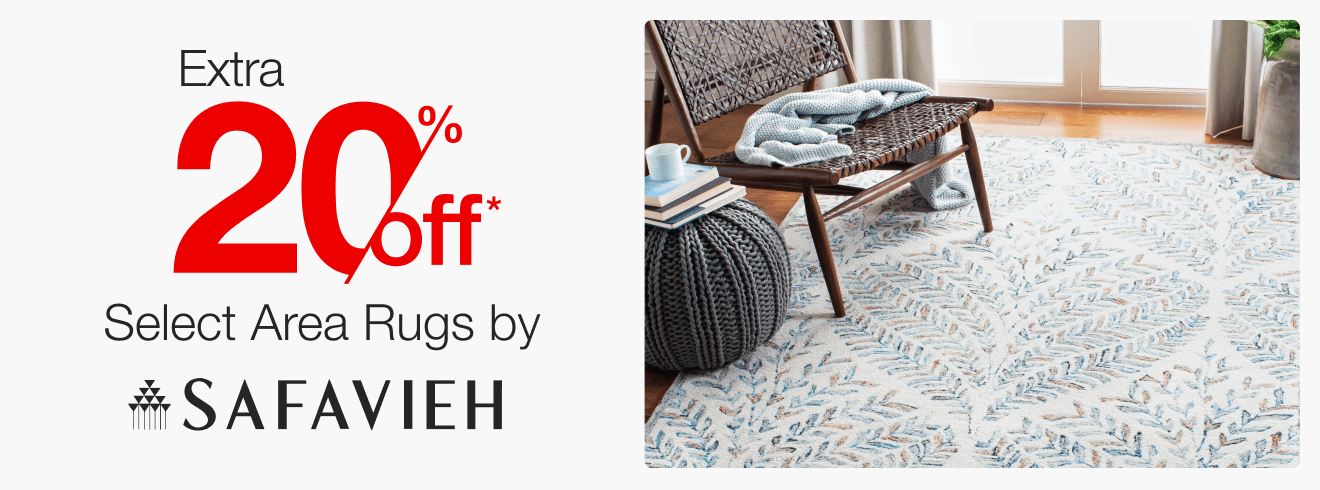 Extra 20% off Select Area Rugs by Safavieh*