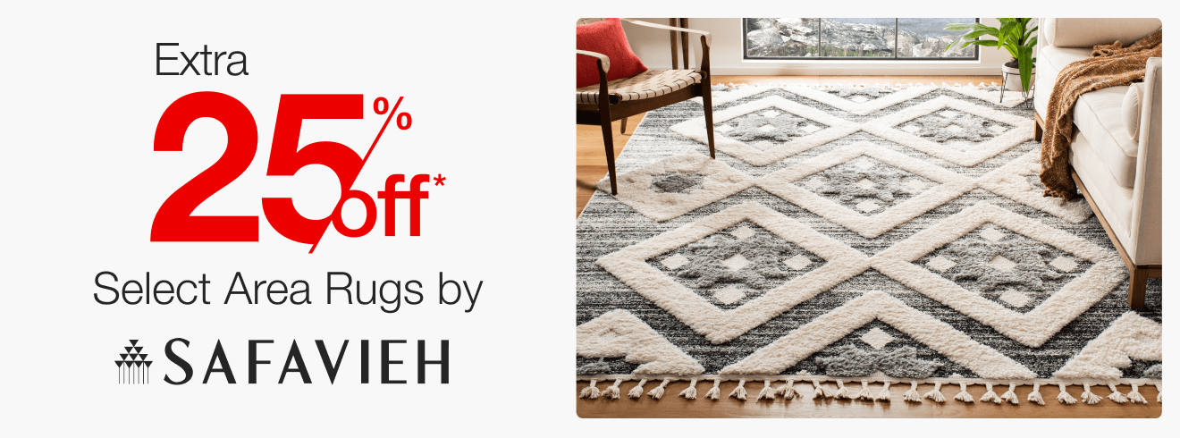 Extra 25% Off Select Area Rugs by Safavieh*