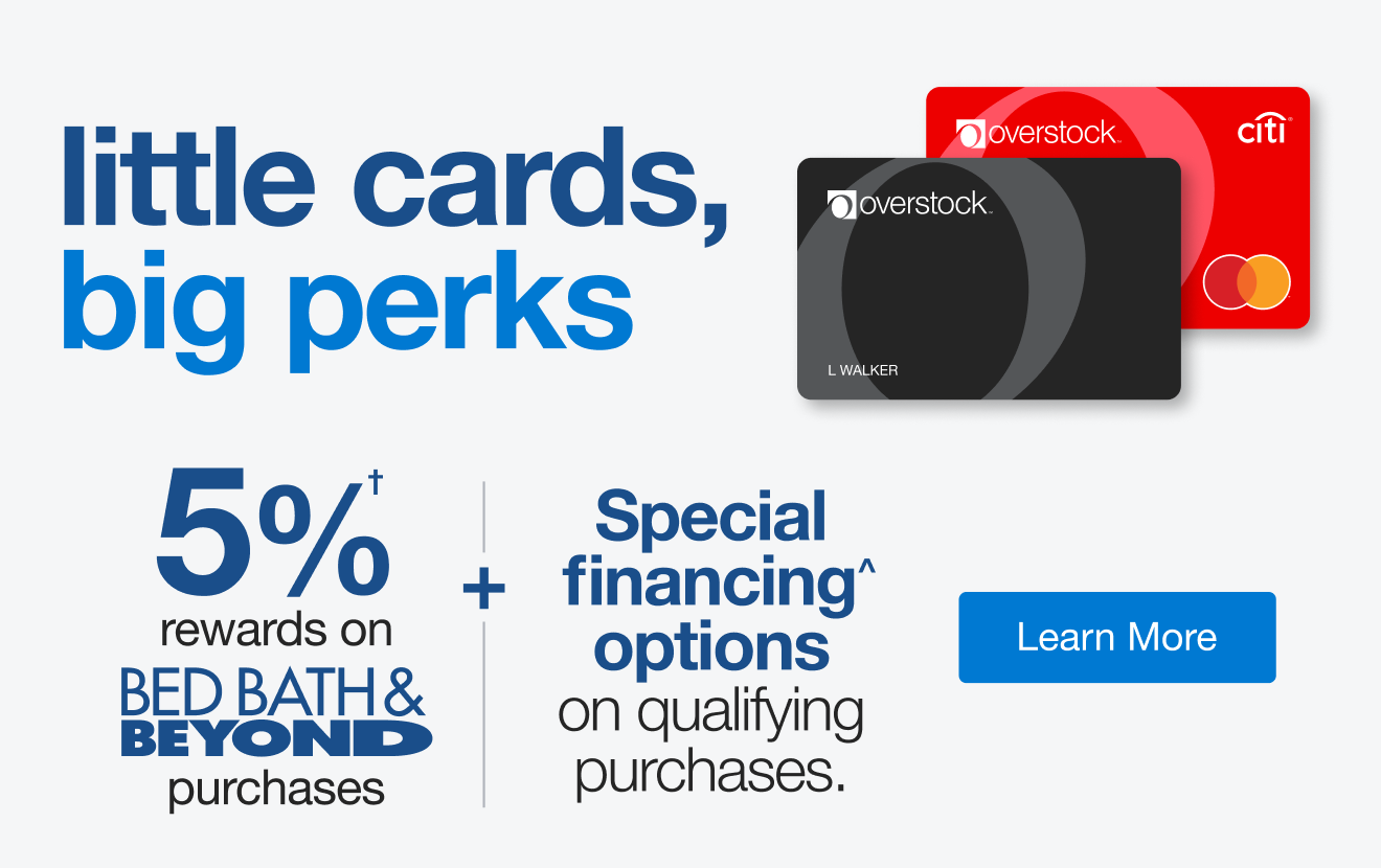 New Overstock Mastercard | minus: Learn More
