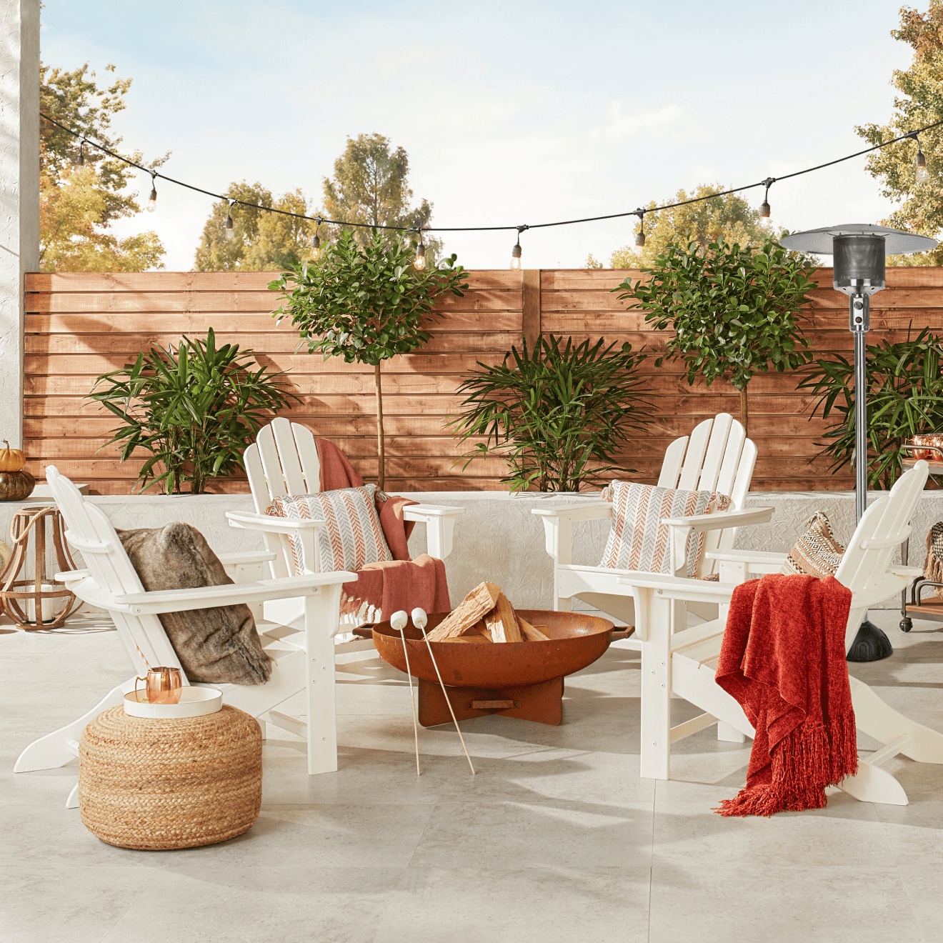 warm up your patio retreat