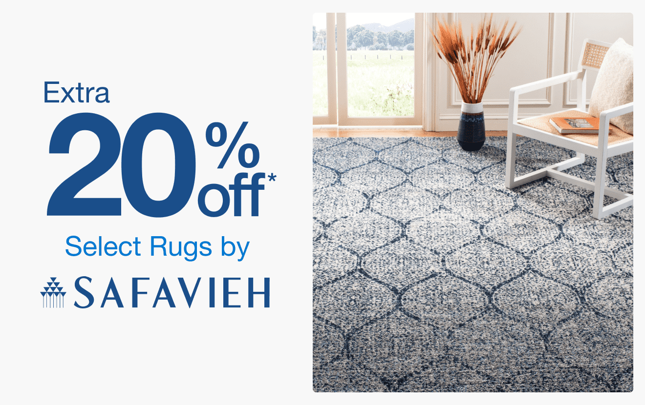 Extra 20% off Select Rugs by Safavieh*