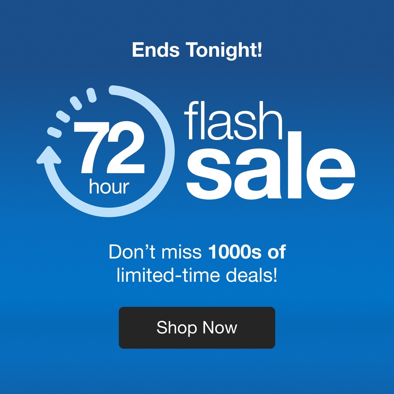 72 hour flash sale