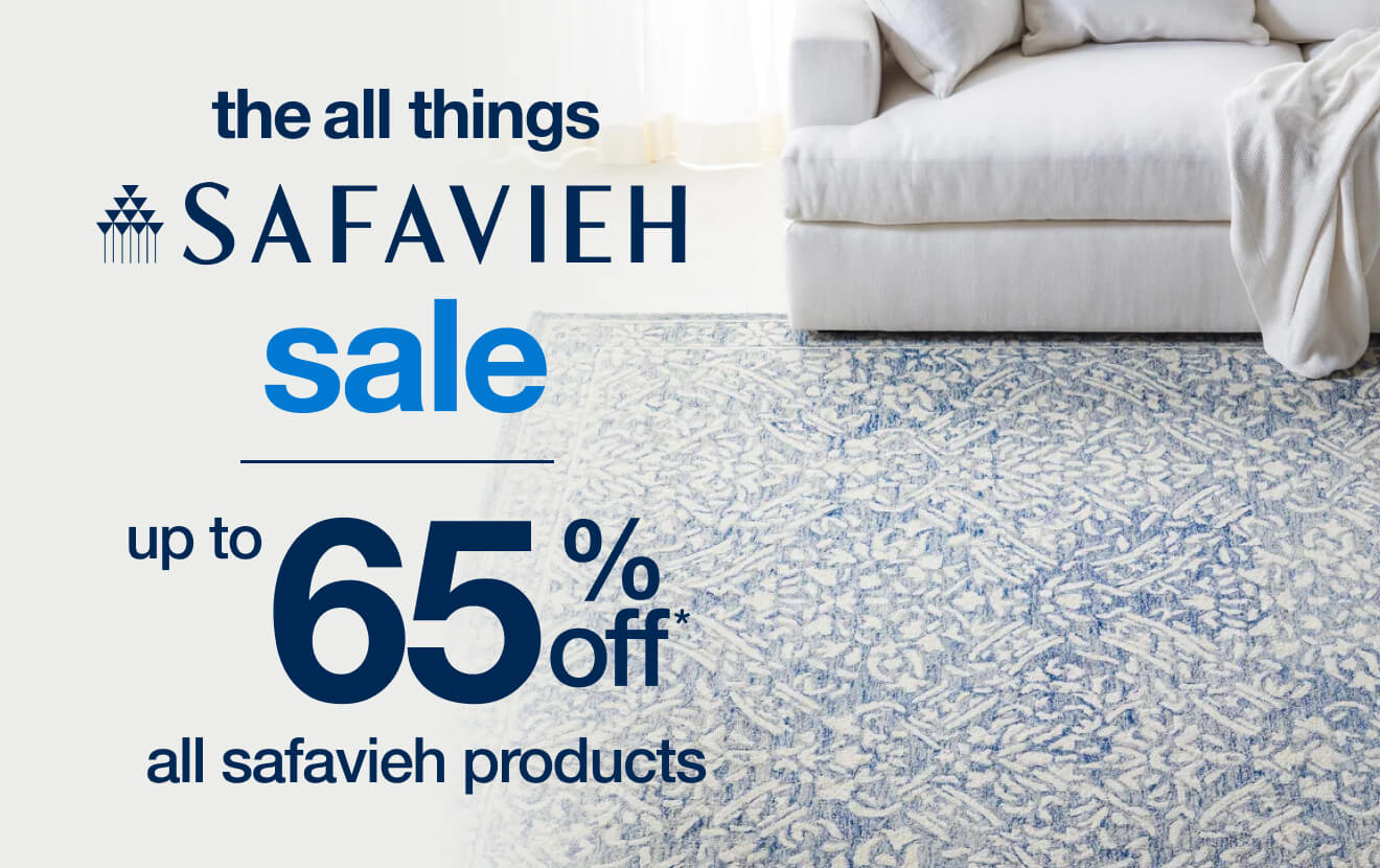 the all things Safavieh sale, up to 65% off all Safavieh products