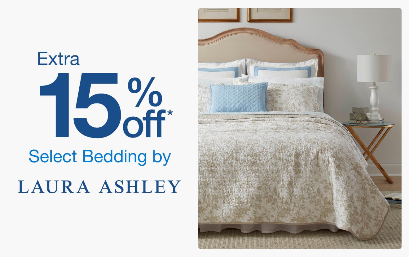 Up to 15% off Select Bedding by Laura Ashley*