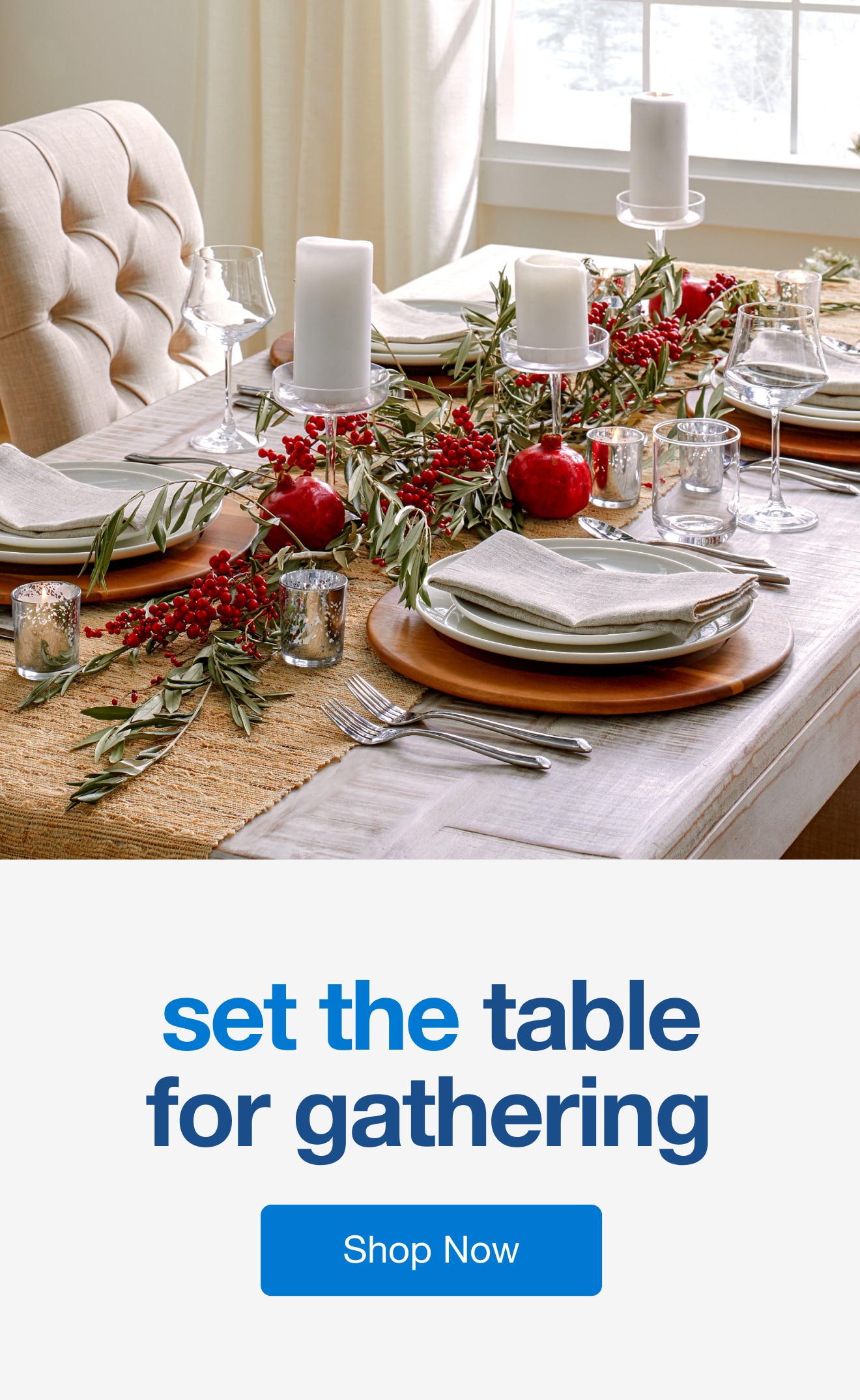 set the table for gathering