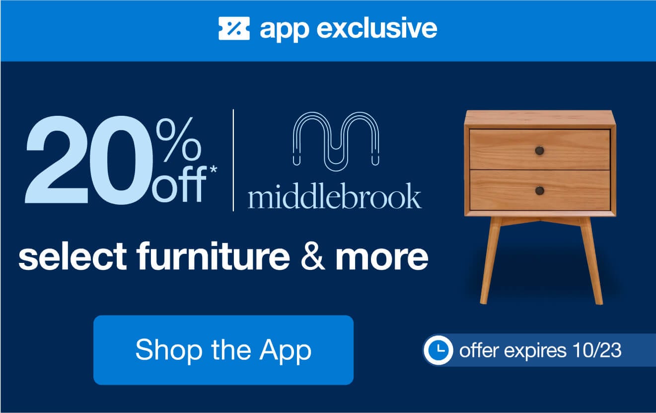 Shop an App-Exclusive 20% Off* Middlebrook Designs Furniture