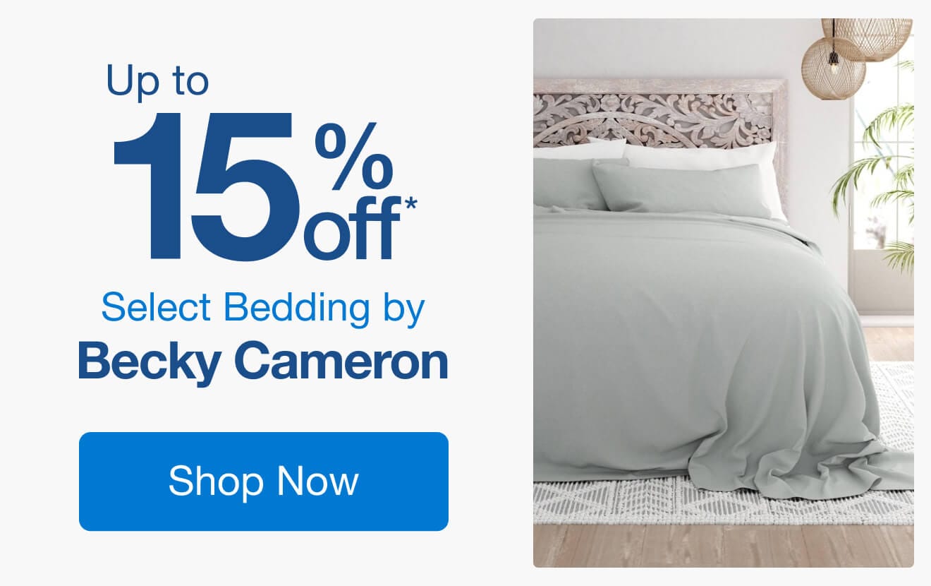 Up to 15% Off Select Bedding by Becky Cameron*