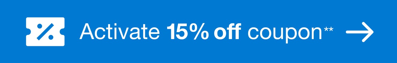 15% Off Coupon** — Shop Now!