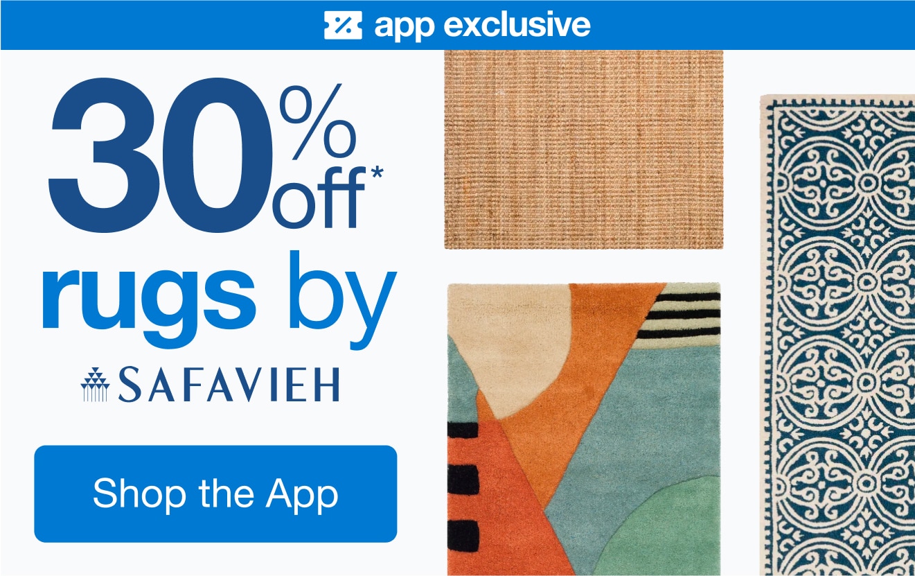 Shop an App-Exclusive 30% Off* Safavieh Rugs