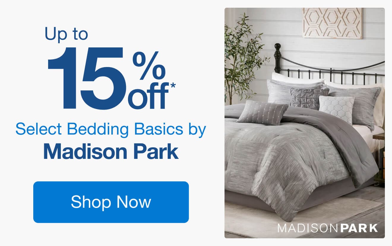 Up to 15% Off Select Bedding Basics by Madison Park*