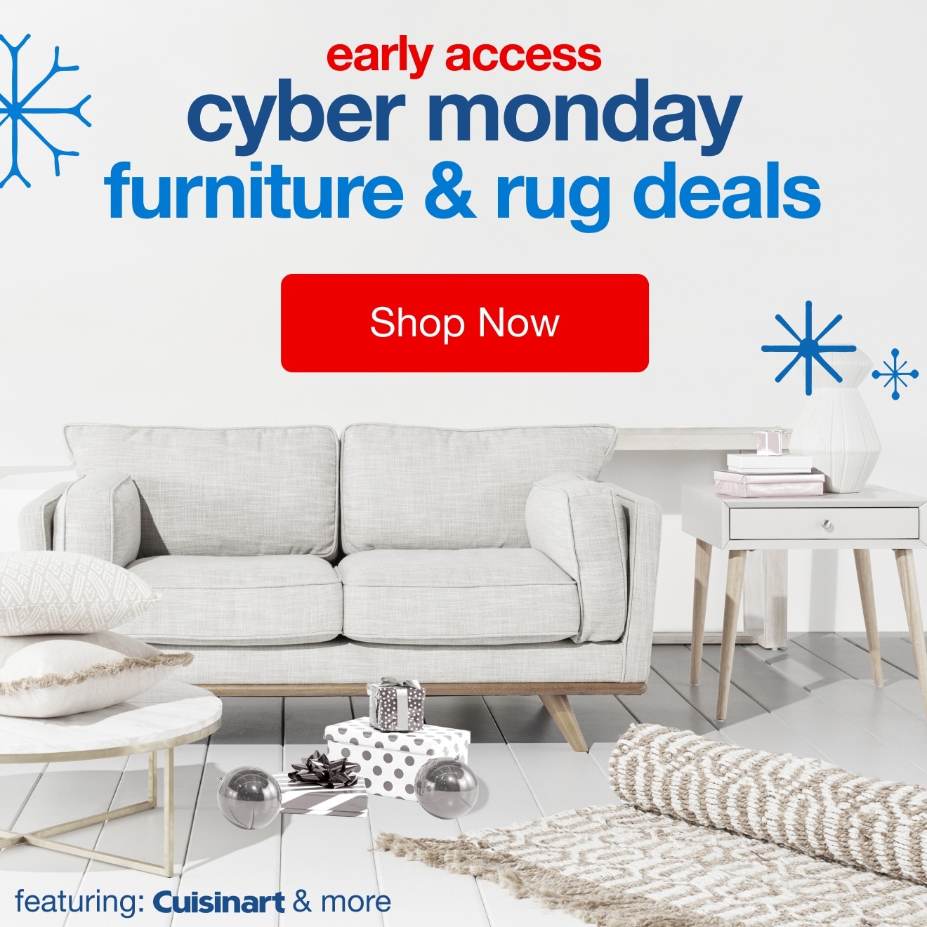 early access cyber monday furniture & rug deals