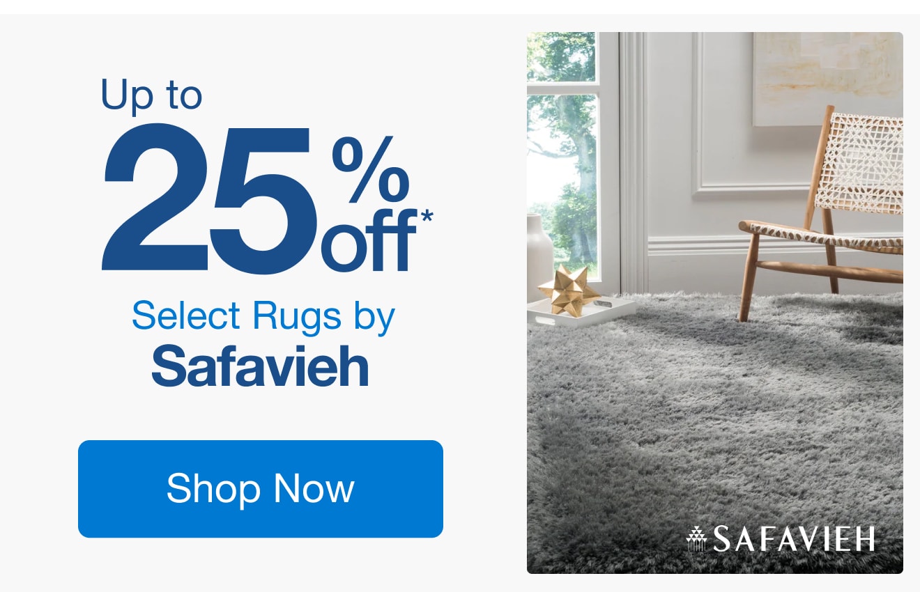 Up to 25% Off Select Rugs by Safavieh*
