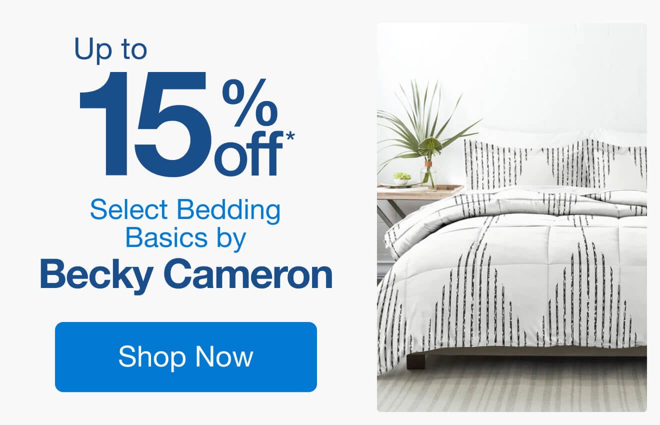 Up to 15% Off Select Bedding Basics by Becky Cameron*