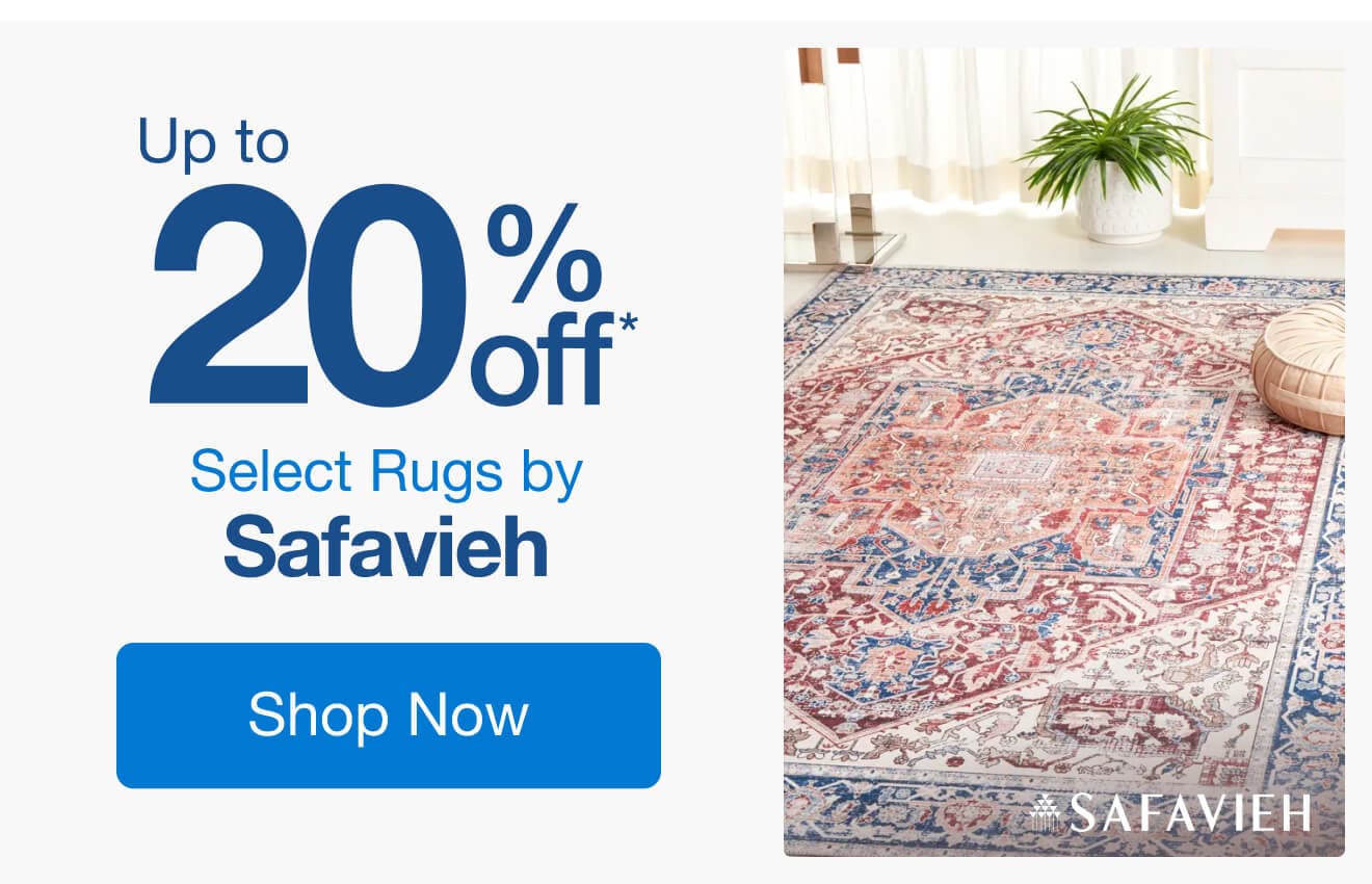 Up to 20% Off Select Rugs by Safavieh*