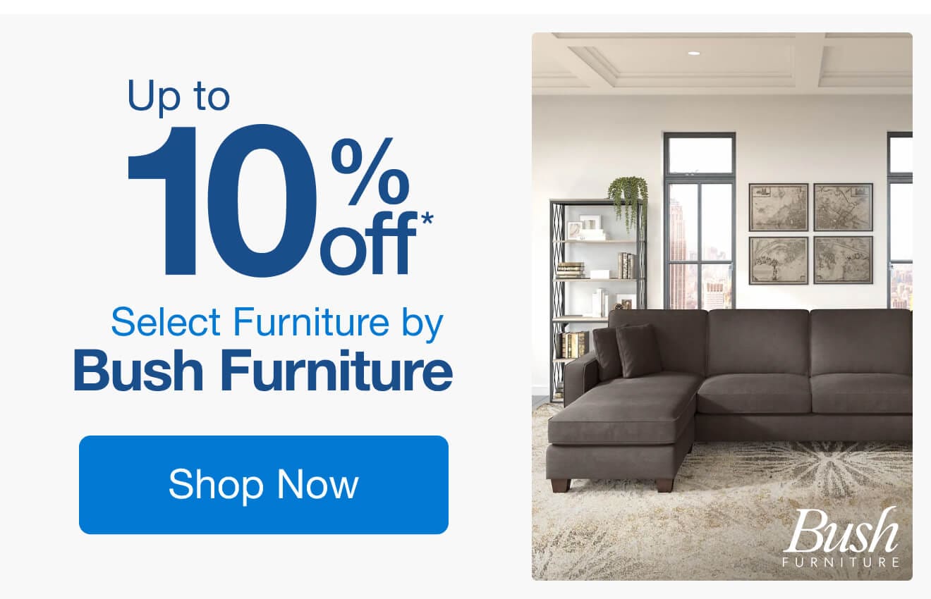 Up to 10% Off Select Furniture by Bush Furniture*