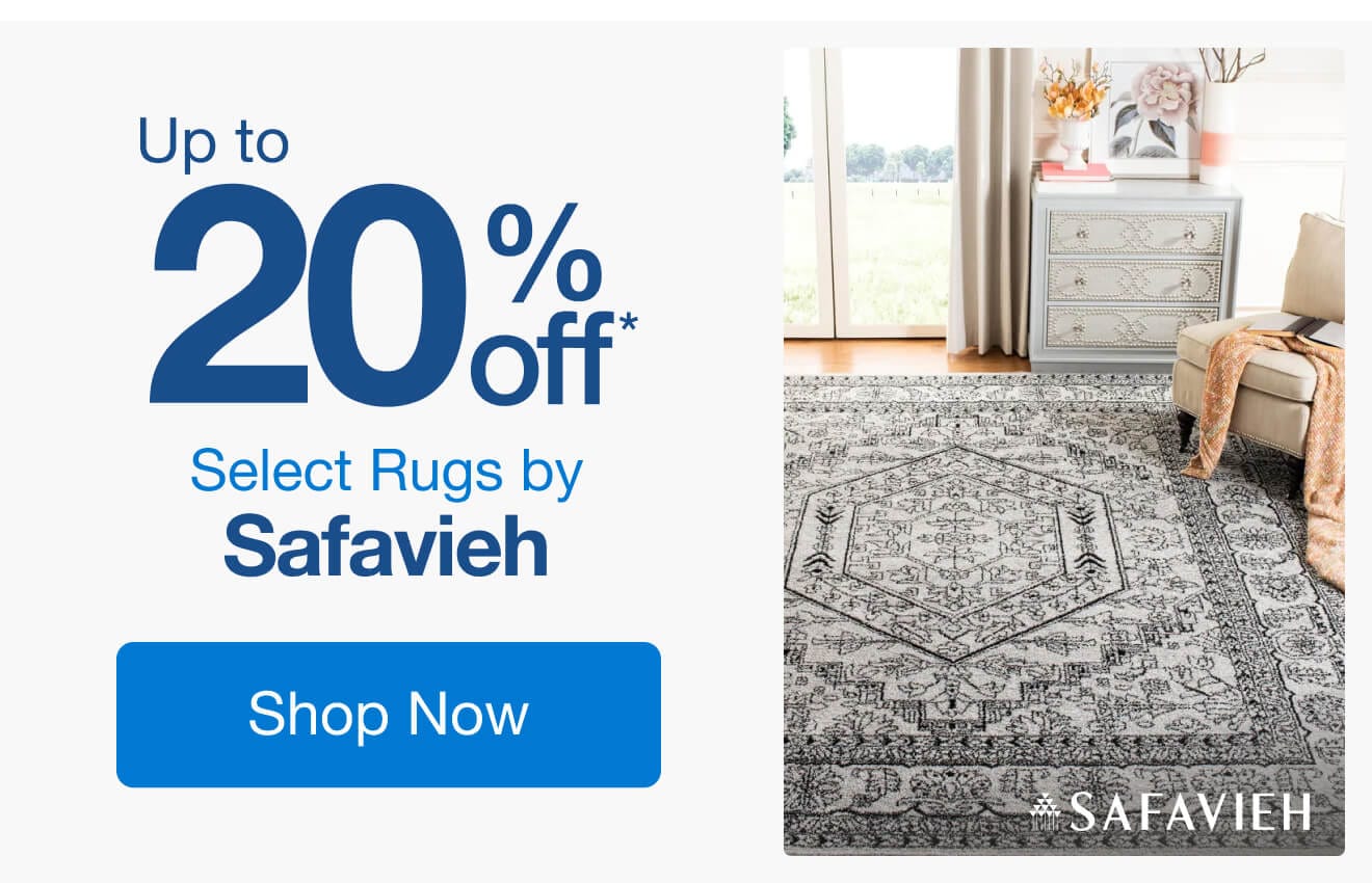 Up to 20% Off Select Rugs by Safavieh*