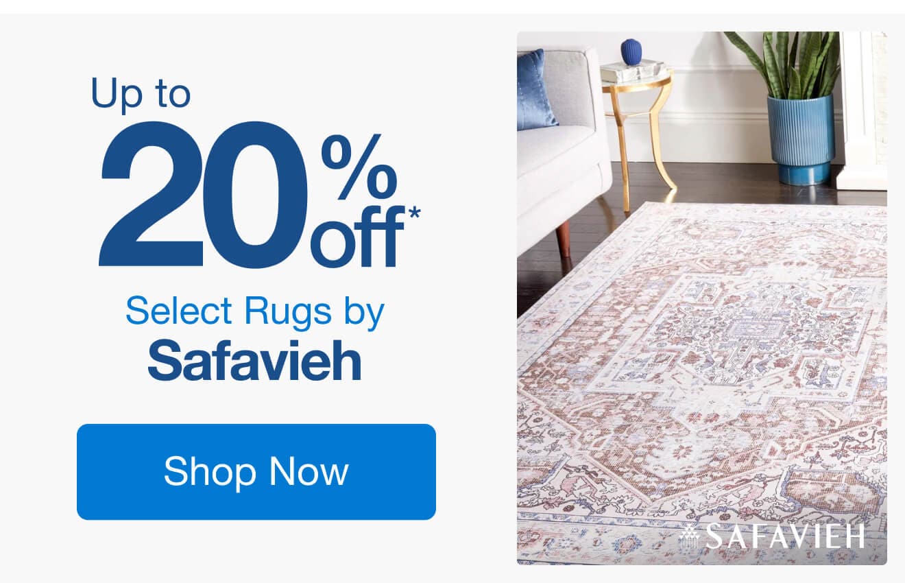 Up to 20% Off Select Rugs by Safavieh*