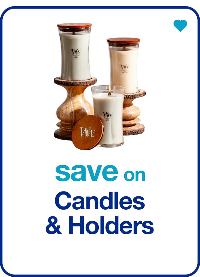 Save on Candles & Holders