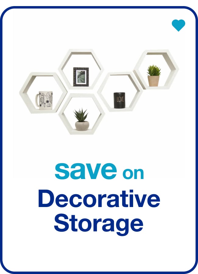 Save on Decorative Storage — Shop Now!