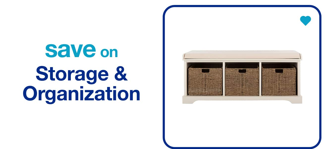 Save on Storage and Organization