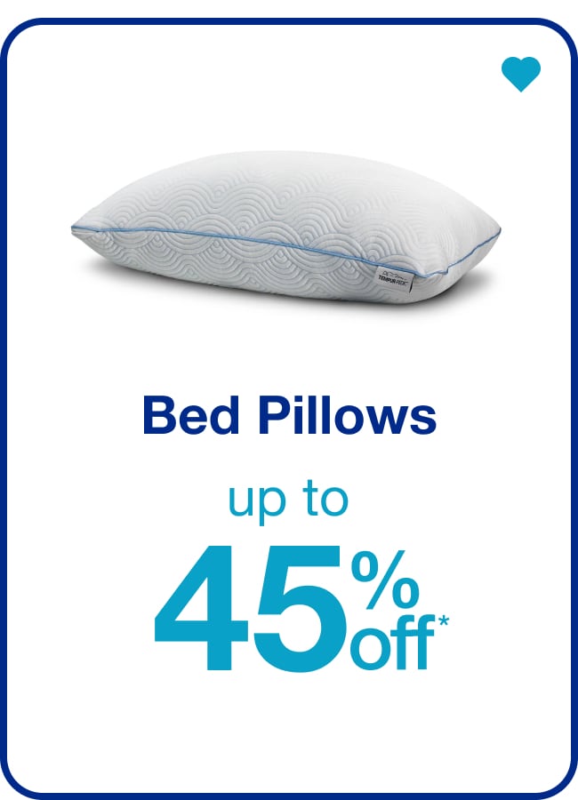 Bed Pillows - up to 45% off